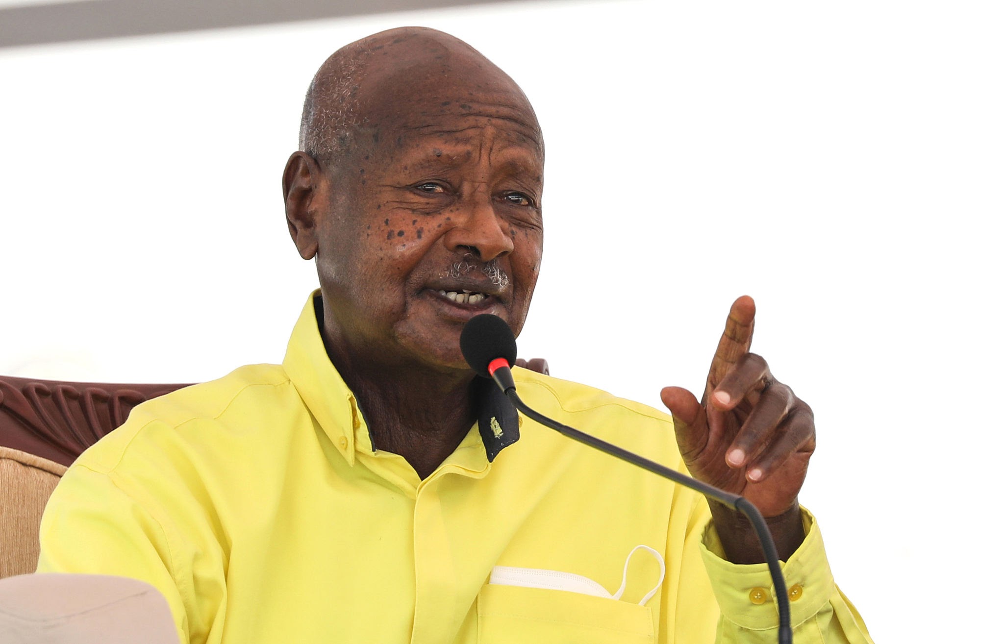 Yoweri Museveni Tibuhaburwa Kaguta (Photo by Hajarah Nalwadda/Getty Images)